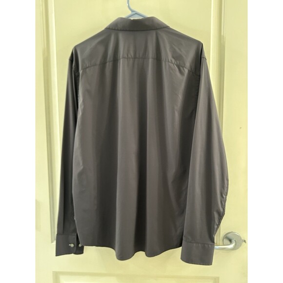 UNTUCKit Men's Button-Up Long Sleeve Dress Shirt Gray 100% Cotton Size L - Picture 3 of 3